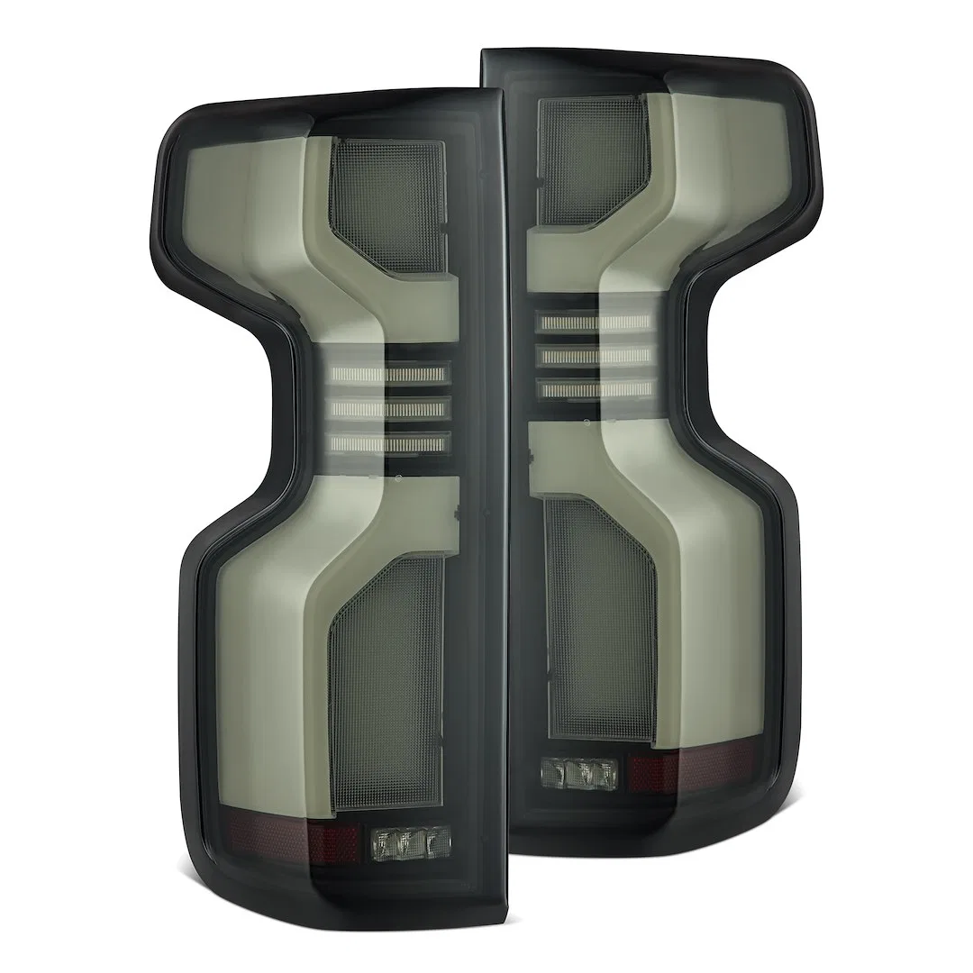 620088 – ALPHAREX USA Tail Light Assembly, LED Smoked Lens With C-Shaped Reflector Black Housing Red Parking/ Brake R...